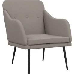 Fauteuils Et Chaises-vidaXL Fauteuil 63x76x80 cm Tissu Taupe