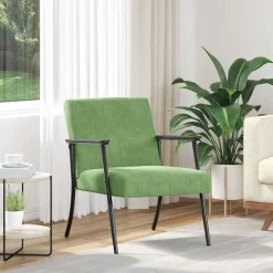Fauteuils Et Chaises-vidaXL fauteuil 59 x 75 x 78 cm Velours Vert clair