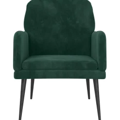 Fauteuils Et Chaises-vidaXL Fauteuil 62x79x79 cm Velours Vert foncé