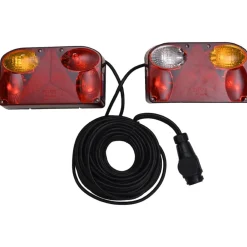 Pièces Détachées Pour Véhicules-vidaXL Feux de remorque 2 pcs Rouge 23x6x13 cm 12V ampoule classique