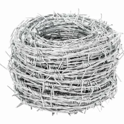 Accessoires De Quincaillerie-vidaXL Fil barbelé 500 m Argent