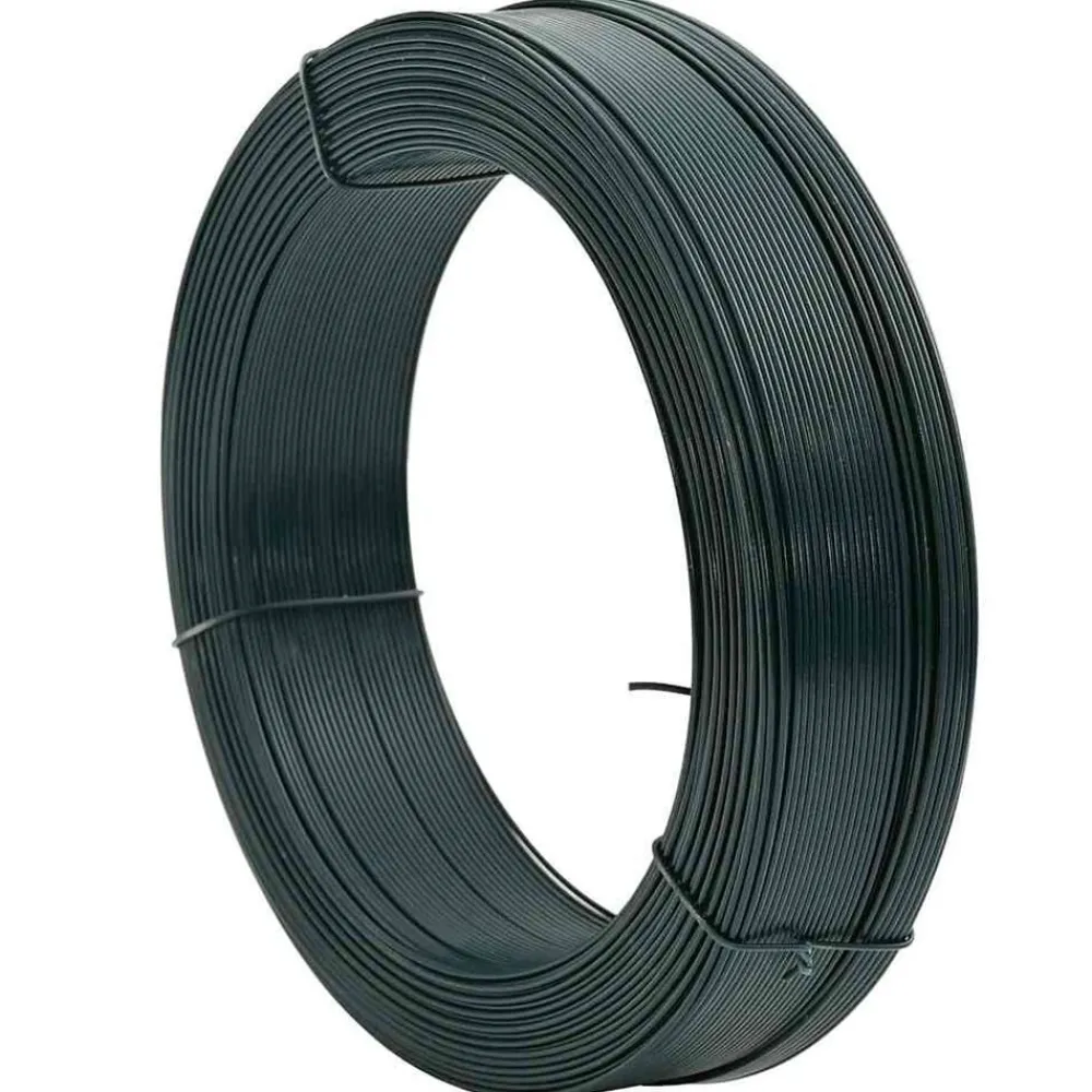 vidaXL Fil de liaison de clôture 250 m 0,9/1,4 mm Acier noirâtre