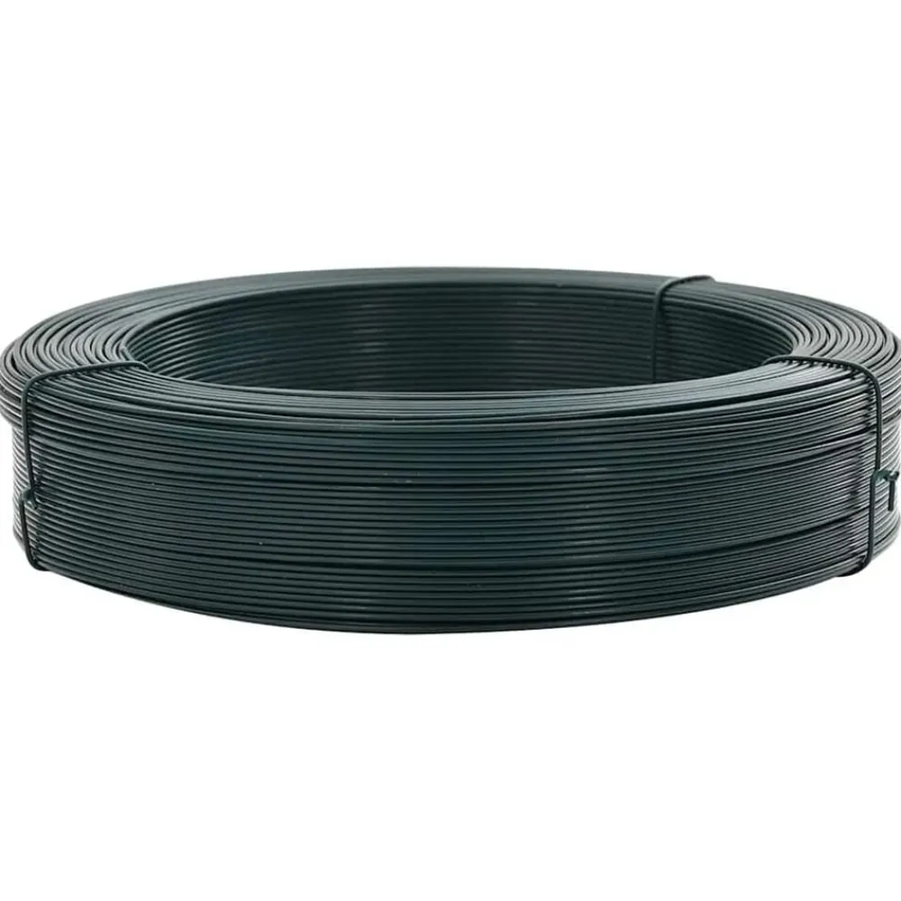 vidaXL Fil de liaison de clôture 250 m 0,9/1,4 mm Acier noirâtre