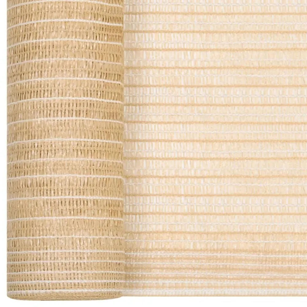 Pelouses & Jardins-vidaXL Filet brise-vue 1x10 m PEHD 75 g/m² Beige