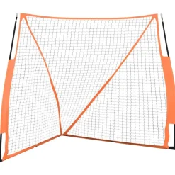 Divers Sports-vidaXL Filet de baseball portable orange et noir 183x182x183 cm