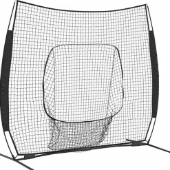 vidaXL Filet d'entraînement de baseball Noir 250 x 106 x 209 cm