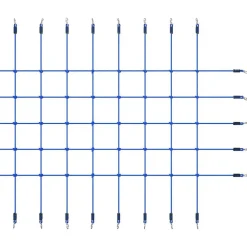 vidaXL Filet d'escalade 200x150 cm Bleu