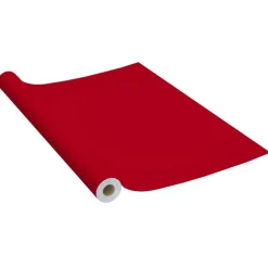 Décorations-vidaXL Film autoadhésif pour meubles 500x90 cm PVC Rouge