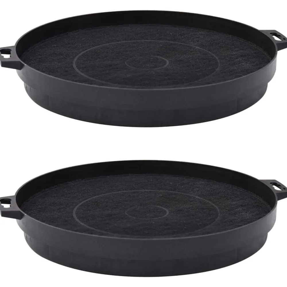 vidaXL Filtres à charbon pour hotte de cuisine 2 pcs 210 mm