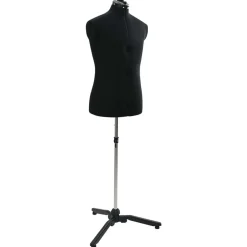 Arts & Loisirs-vidaXL Forme de robe ajustable homme 37.5-45.5 pouces tissu Noir