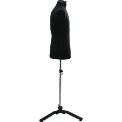 Arts & Loisirs-vidaXL Forme de robe ajustable homme 37.5-45.5 pouces tissu Noir