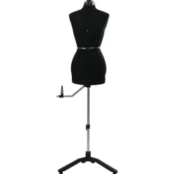 Arts & Loisirs-vidaXL Forme de Robe Ajustable Féminine s Velours Noir