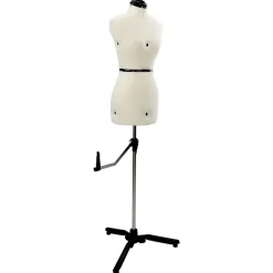 vidaXL Forme de Robe Ajustable Féminine Crème s Velours