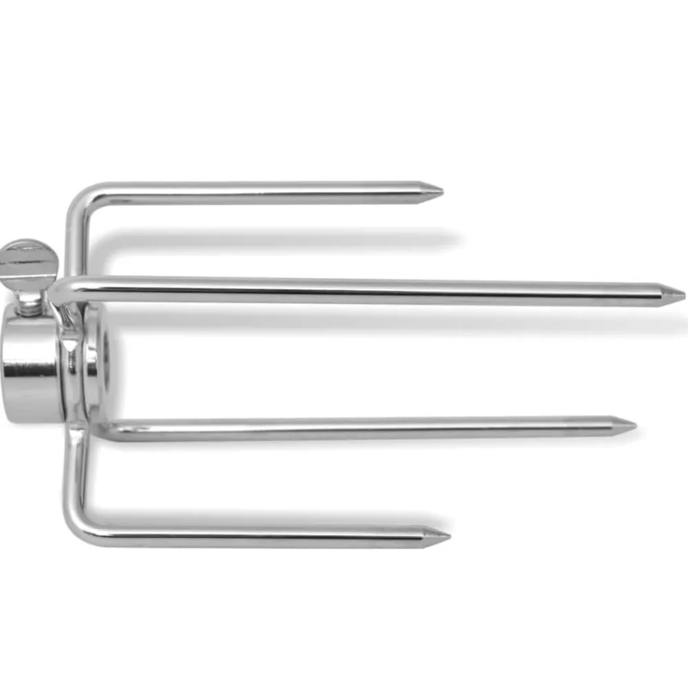 vidaXL Fourchettes de broche 2 pcs Acier