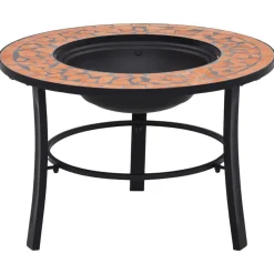 vidaXL Foyer mosaïque Terre cuite 68 cm Céramique