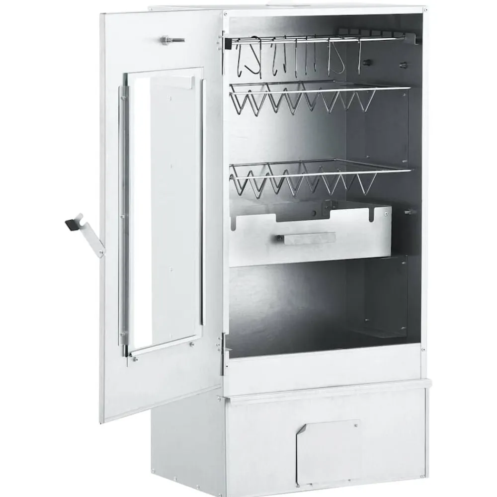 vidaXL Fumoir de four à BBQ avec 1 kg de copeaux de bois 44,5x29x83 cm
