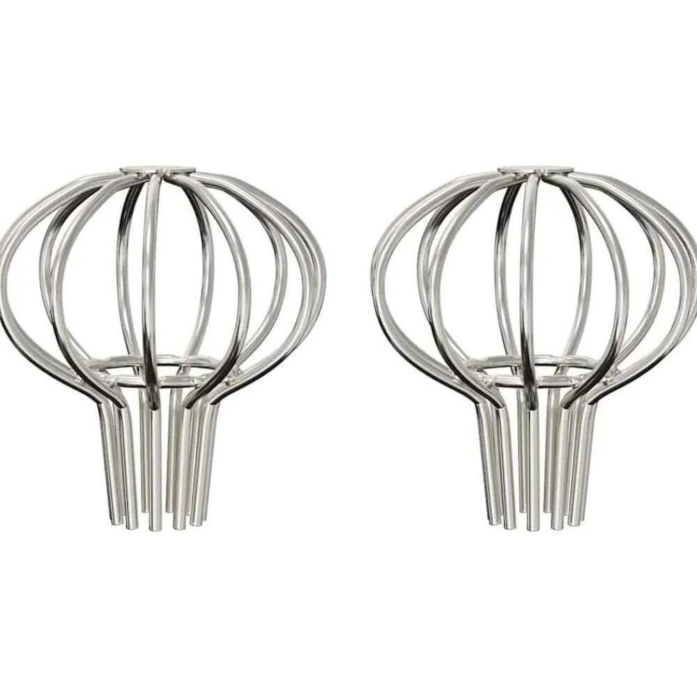 Matériaux De Construction-vidaXL Garde-feuilles de Gouttière 2 pcs Argent 50 mm Acier inoxydable