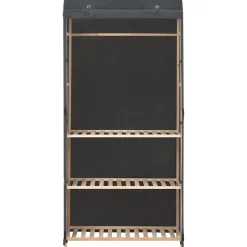 Armoires & Meubles De Rangement-vidaXL Garde-robe à 3 niveaux 79 x 40 x 170 cm Tissu Gris