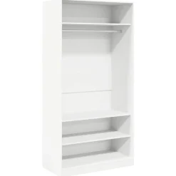 Armoires & Meubles De Rangement-vidaXL Garde-robe 100 x 50 x 200 cm Bois d'ingénierie Blanc