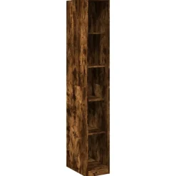 Armoires & Meubles De Rangement-vidaXL Garde-robe chêne fumé 30x50x200 cm bois d'ingénierie Ch&ecirc;ne fumé