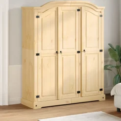 Armoires & Meubles De Rangement-vidaXL Garde-robe Corona 151,5x52x186 cm bois de pin massif Marron