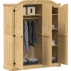 Armoires & Meubles De Rangement-vidaXL Garde-robe Corona 151,5x52x186 cm bois de pin massif Marron