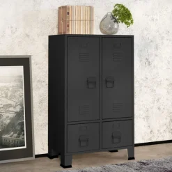 vidaXL Garde-robe industrielle 67x35x107 cm Acier