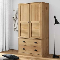 Armoires & Meubles De Rangement-vidaXL Garde-robe VIGO 90x55x170 cm bois massif de pin Marron
