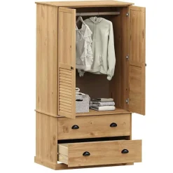 Armoires & Meubles De Rangement-vidaXL Garde-robe VIGO 90x55x170 cm bois massif de pin Marron