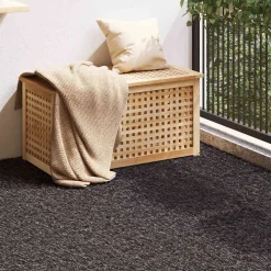 Décorations-vidaXL Gazon artificiel 200 x 100 x 3 cm PP & PE Noir