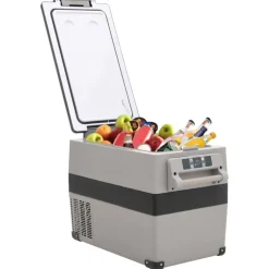 Arts De La Table & Arts Culinaires-vidaXL Glacière avec poignée noir et gris 55 L PP et PE