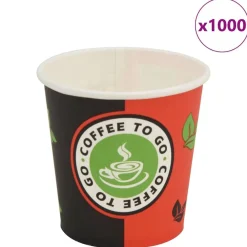 vidaXL Gobelet à café jetable 1000 pcs Papier 120 ml (4 oz)