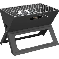 vidaXL Grill extérieur Noir 46 x 31 x 31 cm Acier