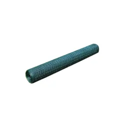 vidaXL Grillage à poule avec revêtement en PVC 25x0,5 m