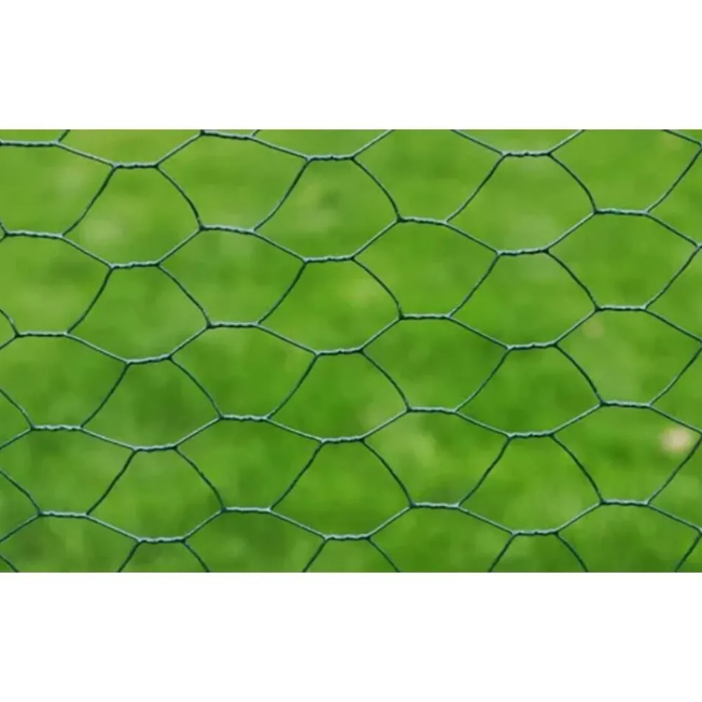 vidaXL Grillage à poule avec revêtement en PVC 25x0,5 m