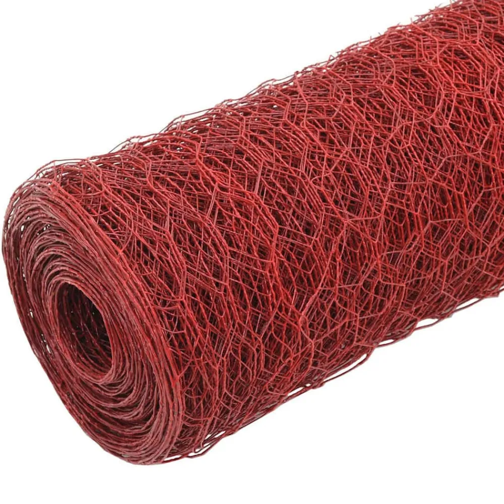 vidaXL Grillage Acier avec revêtement en PVC 25x1 m