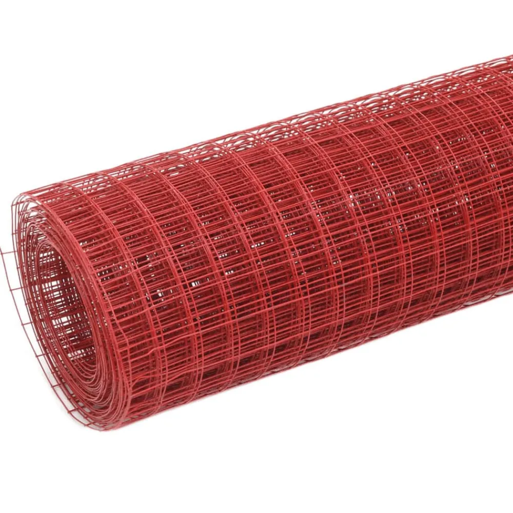vidaXL Grillage Acier avec revêtement en PVC 10x1 m