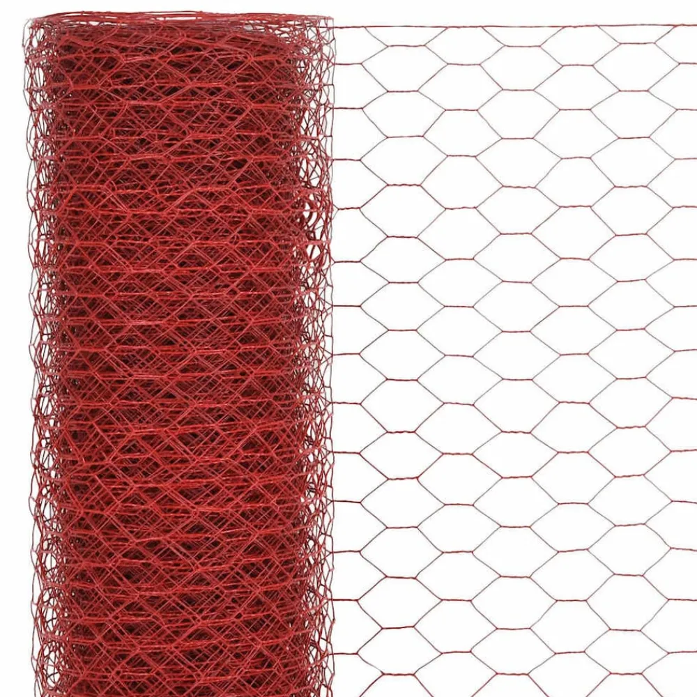 vidaXL Grillage Acier avec revêtement en PVC 25x1 m