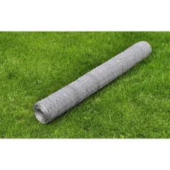 vidaXL Grillage pour volière Acier galvanisé 25 x 0,5 m é
