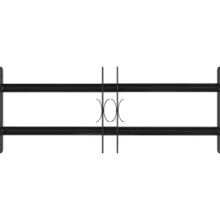 Matériaux De Construction-vidaXL Grille de Fenêtre Noir 76 x 30 cm Acier enduit de poudre