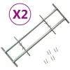 vidaXL Grilles réglables de sécurité de fenêtres 2 pcs 700-1050 mm