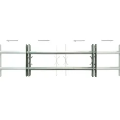 vidaXL Grilles réglables de sécurité de fenêtres 2 pcs 700-1050 mm