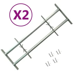vidaXL Grilles réglables de sécurité de fenêtres 2 pcs 1000-1500 mm