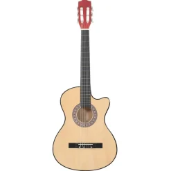 Arts & Loisirs-vidaXL Guitare acoustique pan coupé western avec 6 cordes 38