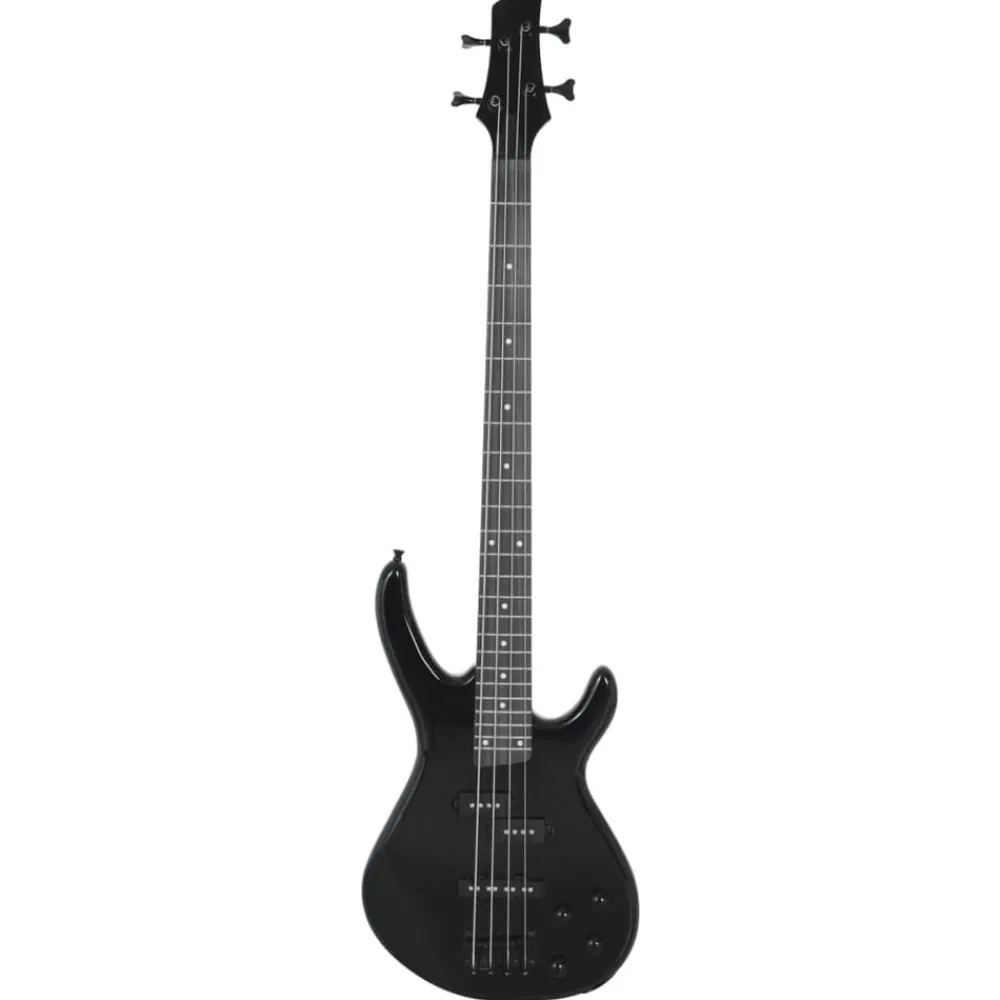 Arts & Loisirs-vidaXL Guitare basse électrique pour débutants avec sac 4/4 46" Noir