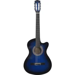 Arts & Loisirs-vidaXL Guitare découpée classique occidentale 6 cordes ombré 38