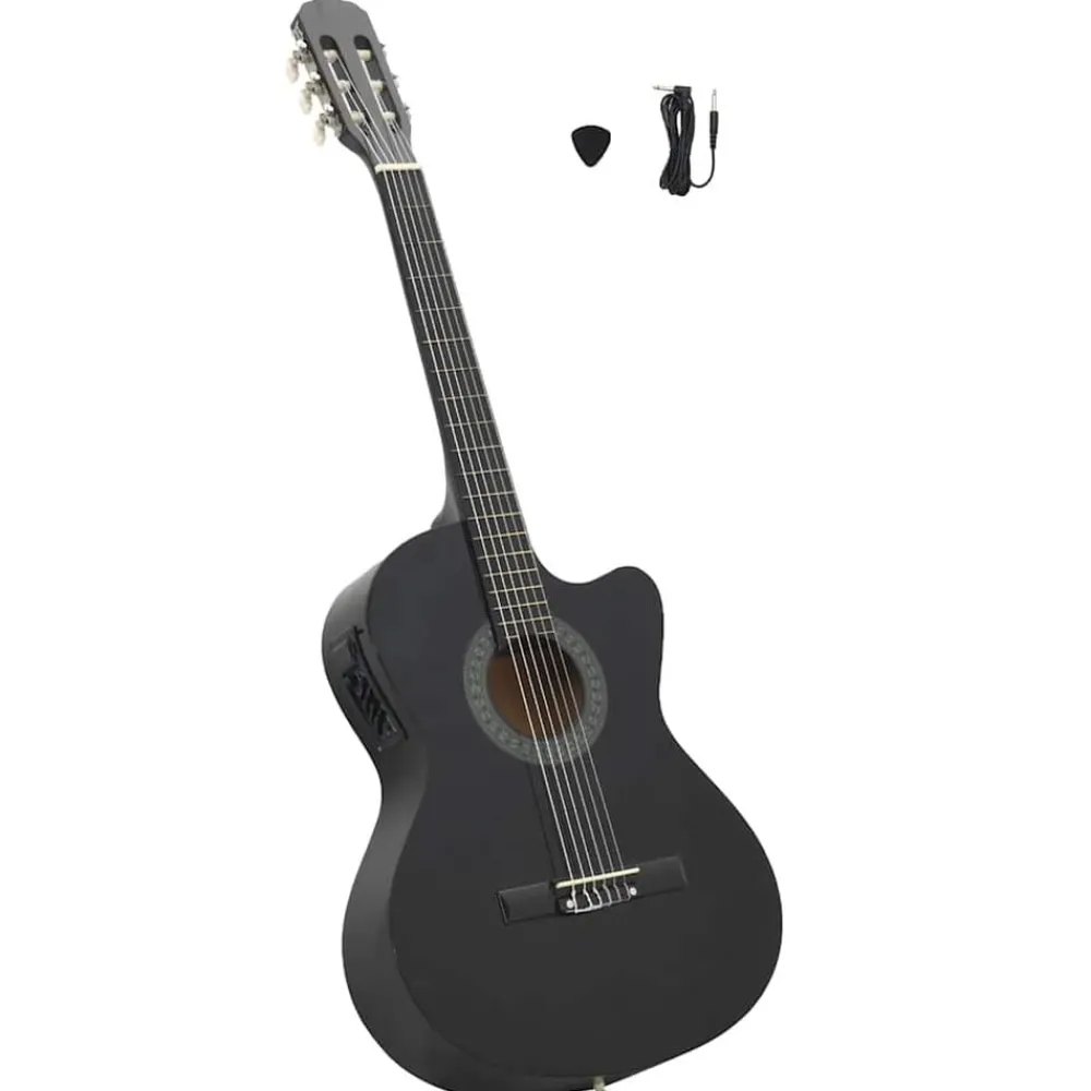 vidaXL Guitare découpée classique occidentale égaliseur 6 cordes