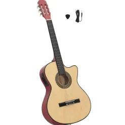 vidaXL Guitare découpée classique occidentale avec égaliseur 6 cordes
