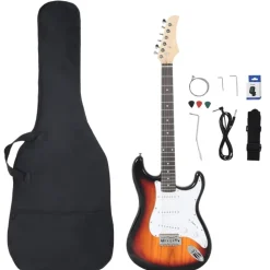 vidaXL Guitare électrique de débutants et sac 4/4 39"