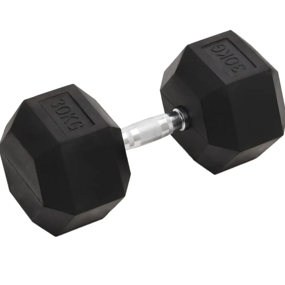 vidaXL Haltère 30 kg Fonte